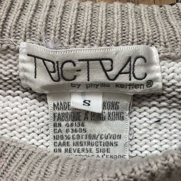 🍧 VTG coton sweater pastel pattern - Picture 3 of 6